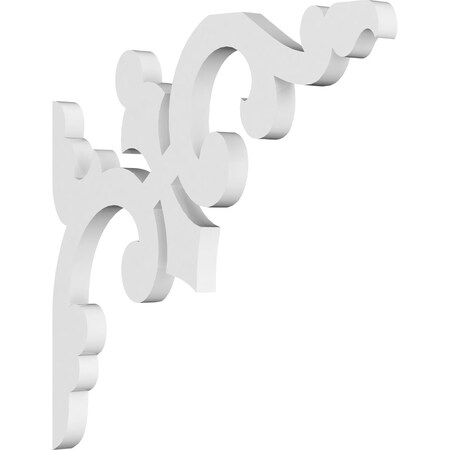 Ekena Millwork Milton Architectural Grade PVC Bracket, 5/8"W X 10"D X 10"H BKTP01X10X10MI